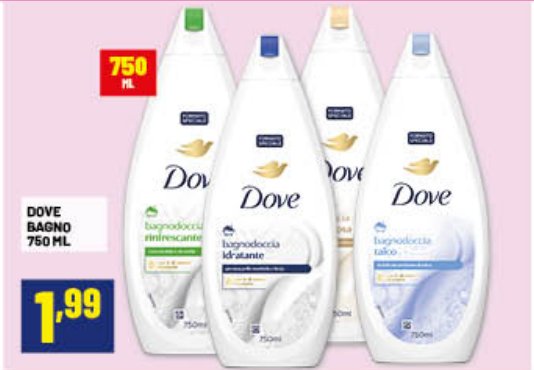 Bagnodoccia Dove 750 ml