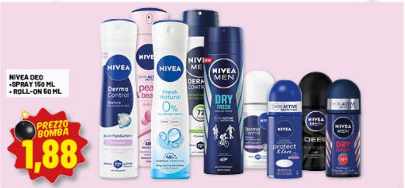 Deodorante Nivea spray 150 ml, roll-on 50 ml