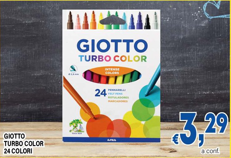 Giotto Turbo Color 24 colori