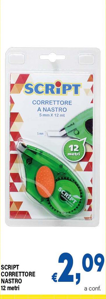Correttore a Nastro 12 metri