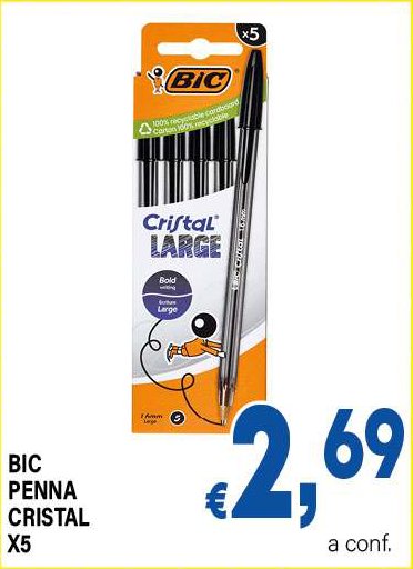 Penna Cristal Large X5