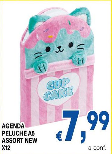 Agenda Peluche A5 Assort New X12