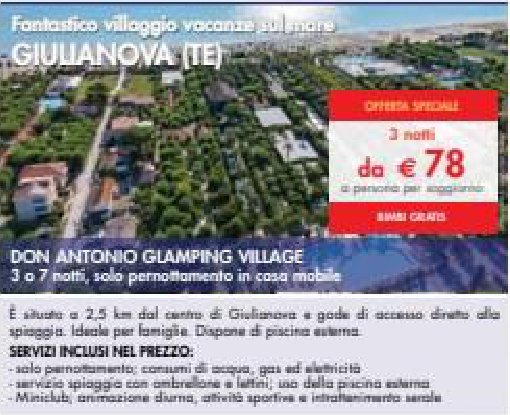 Don Antonio Glamping Village - soggiorno a Giulianova (TE), 3 notti