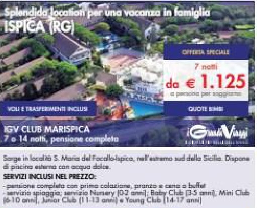 IGV Club Marispica – 7 o 14 notti, pensione completa