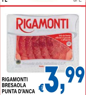 Rigamonti Bresaola punta d'anca IGP 100 g