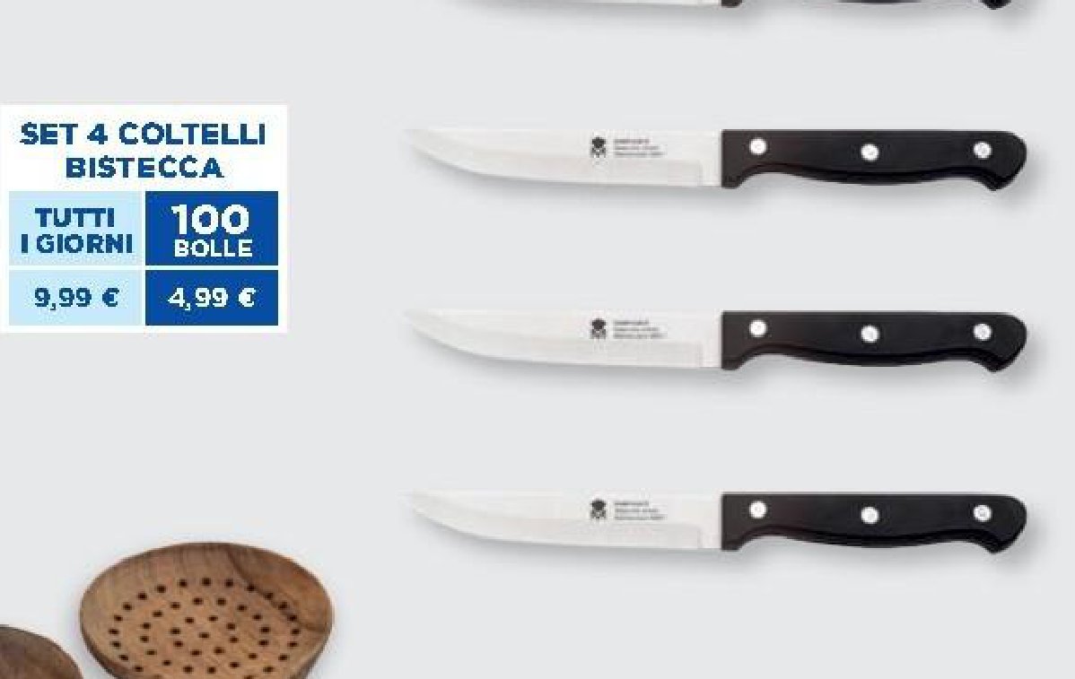 Set 4 coltelli bistecca