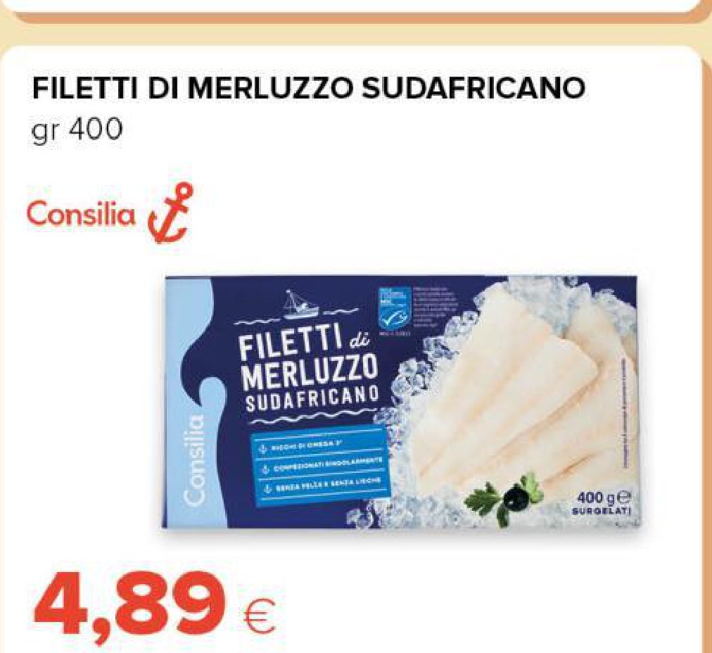 Filetti di Merluzzo Sudafricano gr 400