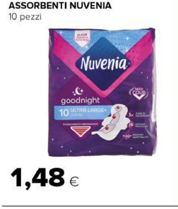 Assorbenti Nuvenia 10 pezzi