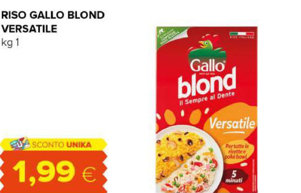 Riso Gallo Blond Versatile