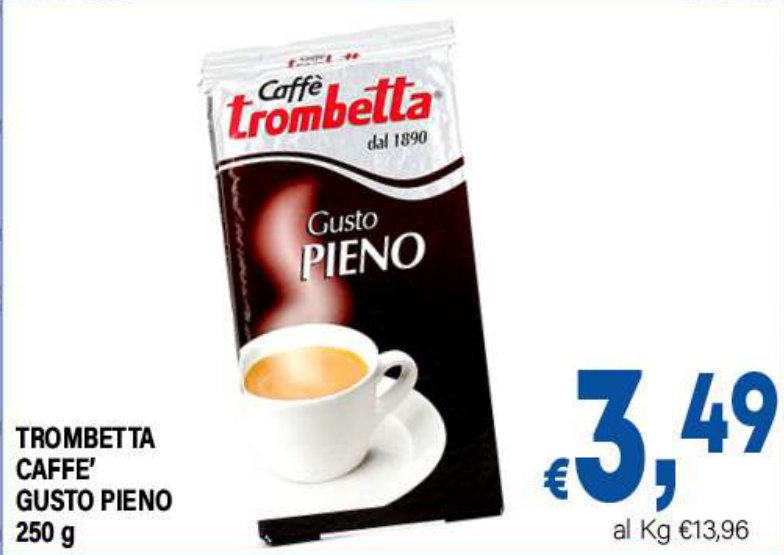 Trombetta Caffè Gusto Pieno 250 g