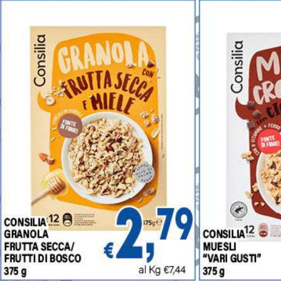 Consilia Granola Frutta Secca/Frutti di Bosco 375 g