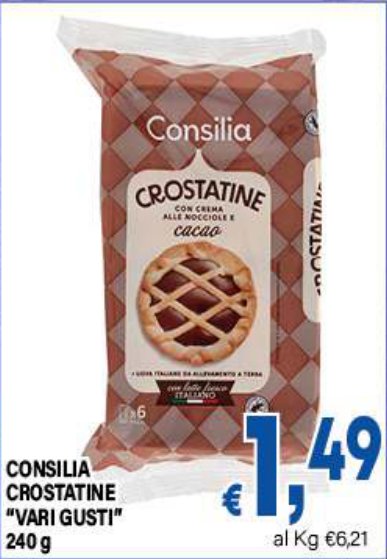 Crostatine "Vari gusti" 240 g