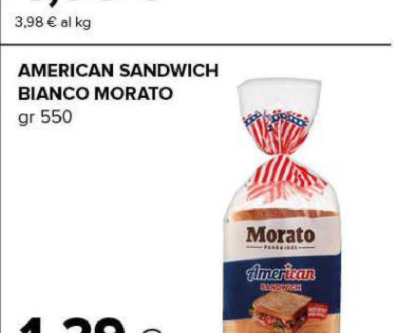 American Sandwich Bianco Morato 550 g