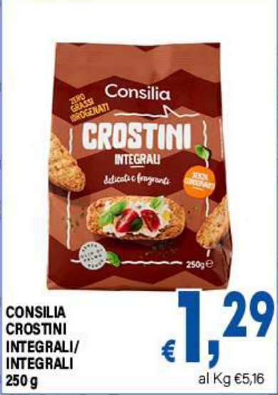 Crostini integrali 250 g