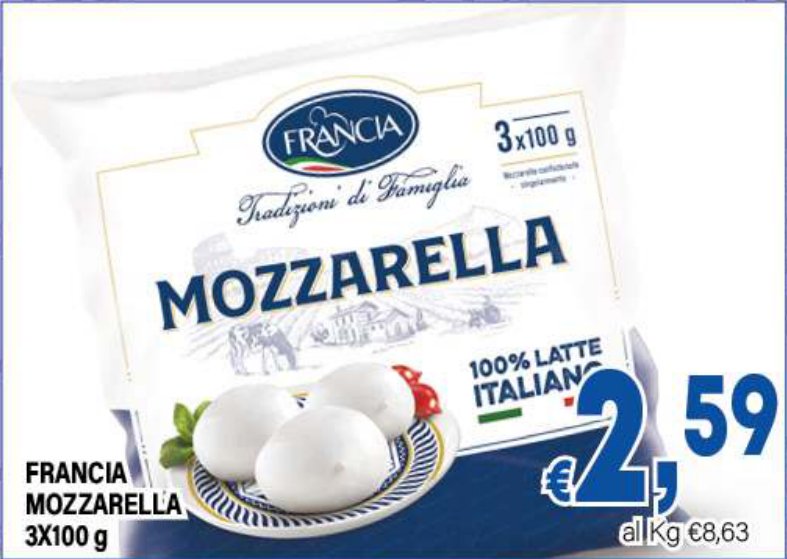 Francia Mozzarella 3x100 g