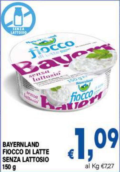 Fiocco di latte senza lattosio 150 g