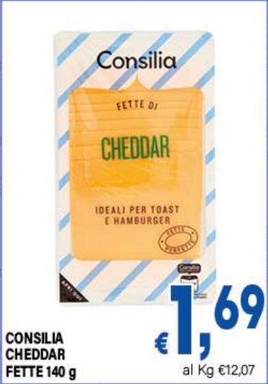 Cheddar Fette 140 g