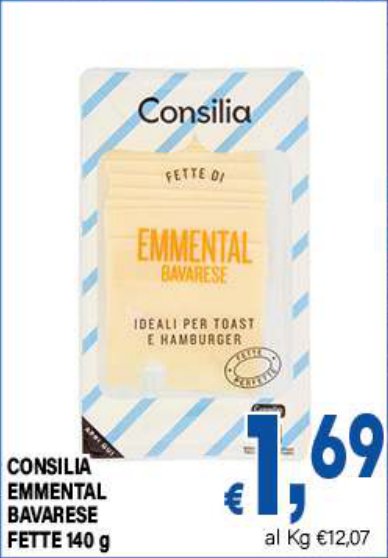 Emmental Bavarese Fette 140 g