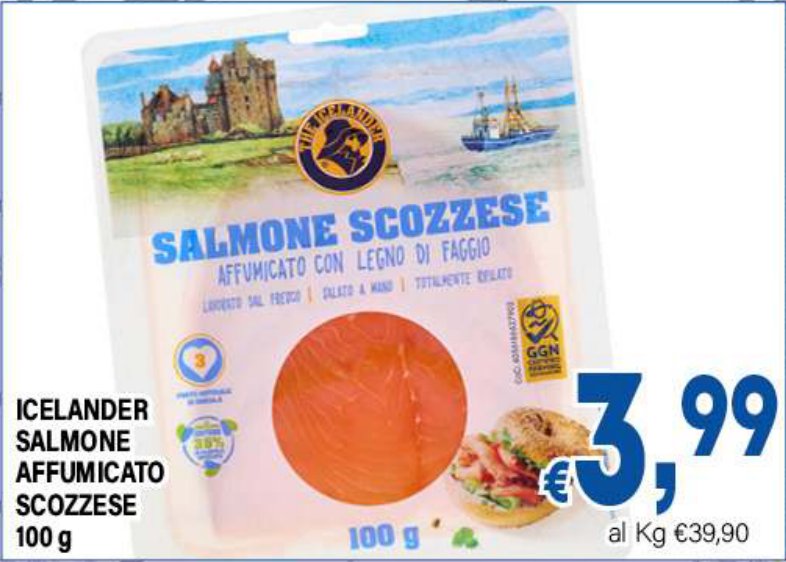 Icelander Salmone affumicato scozzese 100 g
