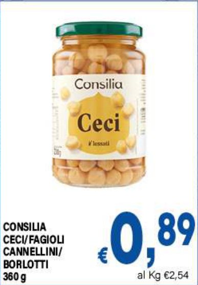 Ceci/Fagioli cannellini/Borlotti