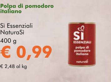 Polpa di pomodoro italiano