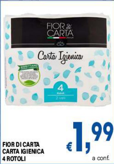 Carta igienica 4 rotoli