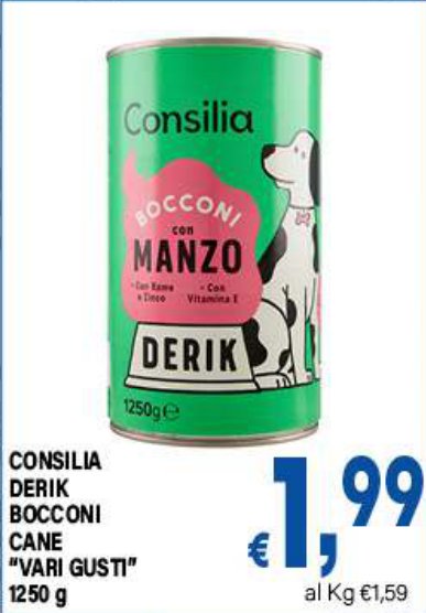 Bocconi cane "vari gusti" 1250 g