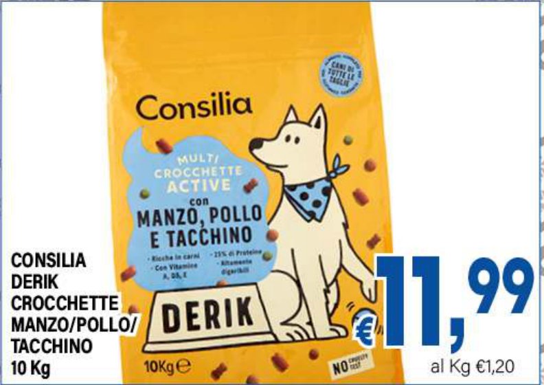 Crocchette manzo/pollo/tacchino 10 Kg