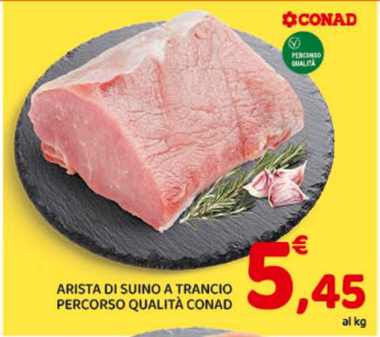 Arista di suino a trancio Percorso Qualità Conad
