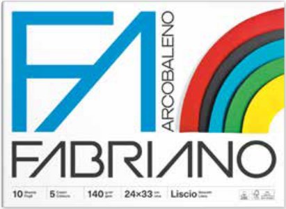 Blocco da disegno Arcobaleno Fabriano