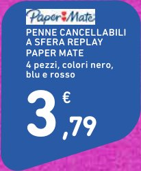 Penne cancellabili a sfera Replay