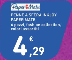 Penne a sfera InkJoy, 6 pezzi, fashion collection