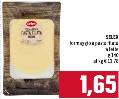 Selex Formaggio a pasta filata a fette 140 g