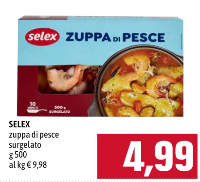 Selex Zuppa di pesce surgelato