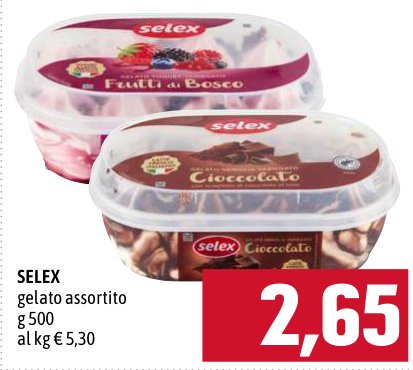 Selex Gelato assortito 500 g