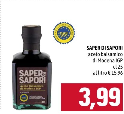 Saper di Sapori Aceto balsamico di Modena IGP
