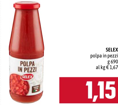 Selex Polpa in pezzi 690 g