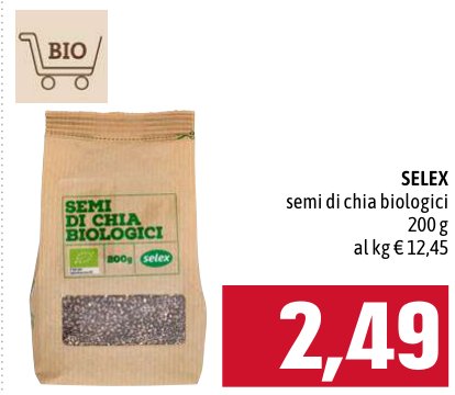 Selex Semi di chia biologici 200 g