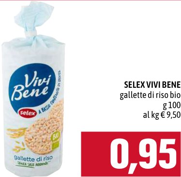 Selex Vivi Bene Gallette di riso bio 100 g