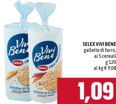 Selex Vivi Bene Gallette di farro ai 5 cereali 120 g