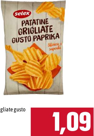 Selex Patatine Grigliate Gusto Paprika 150 g
