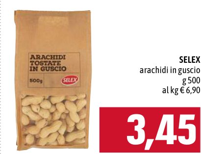 Arachidi tostate in guscio 500 g