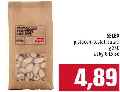 Selex Pistacchi tostati salati 250 g