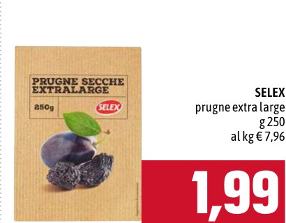 Selex Prugne secche extra large 250 g