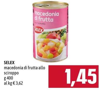 Selex Macedonia di frutta allo sciroppo 400 g