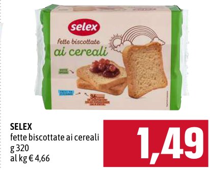 Selex Fette biscottate ai cereali g 320