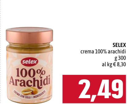 Selex Crema 100% arachidi g 300