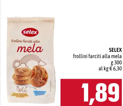Selex Frollini farciti alla mela g 300