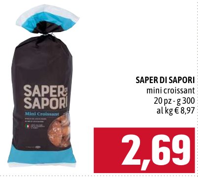 Saper di Sapori Mini croissant, 20 pezzi, 300 g