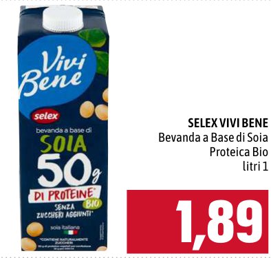 Bevanda a base di soia proteica biologica 1 litro